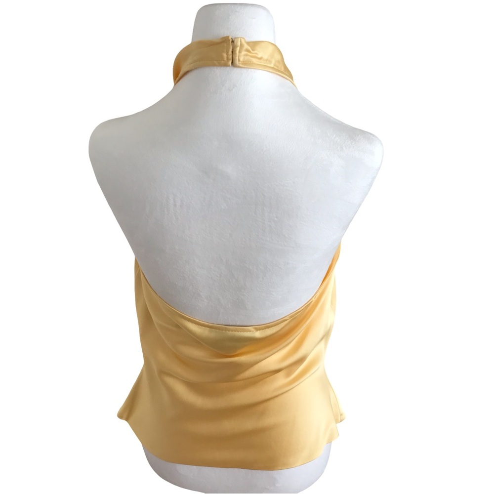 St. John silk cowl neck halter top/ backless cami, size 8 - Picture 11 of 14